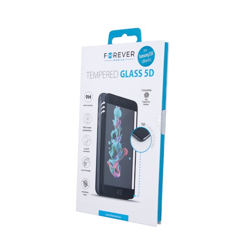 Forever 5D Iskunkestävä panssarilasi Samsung Galaxy M21 - Musta