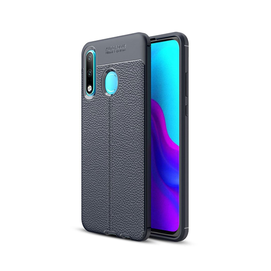 Huawei P30 Lite litsi pehmeä suojakotelo - Tummansininen