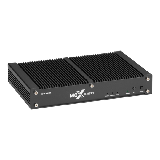 BLACK BOX MCX S9 4K60 NETWORK AV ENCODER - HDMI 2.0, SCALING, 10-GBE COPPER