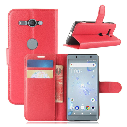 Sony Xperia XZ2 Compact litsitekstuurinen suojakotelo - Punainen