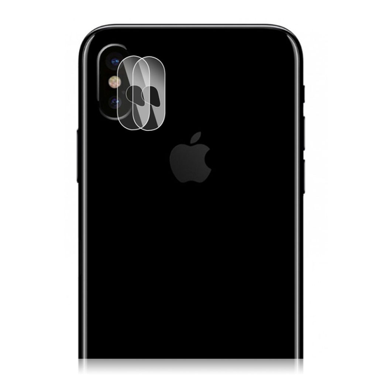 iPhone XS HAT PRINCE karkaistu lasi kamera linssin suojakalvo - Transparentti 2kpl/ setti
