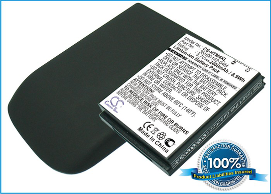 HTC myTouch 4G Extended With Back Cover yhteensopiva akku - 2400 mAh