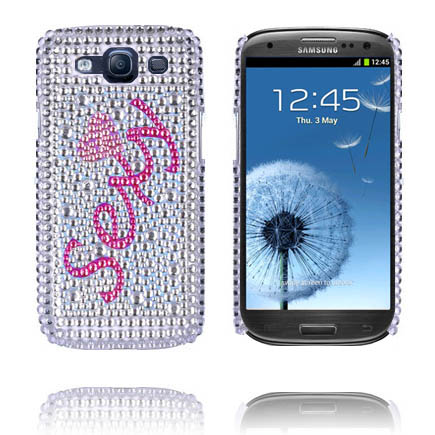 Paris (Sexy - Hopea) Samsung Galaxy S3 Bling Suojakuori