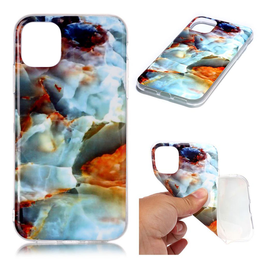 Marble iPhone 11 kuoret - Värikäs pilvimarmori