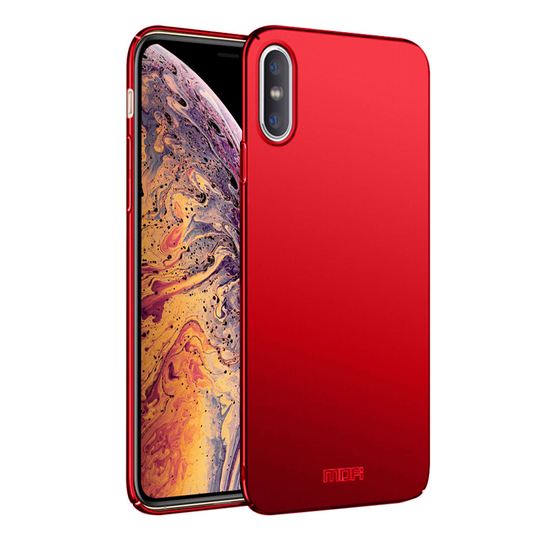 iPhone Xs Max MOFI sarjan kilpi kova muovinen ohut takasuoja kuori - Punainen