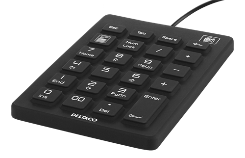 Vesitiivis Numeronäppäimistö, Valmistettu Silikonista, IP68, 23 Painiketta, 1,8 M USB-kaapeli, Mu