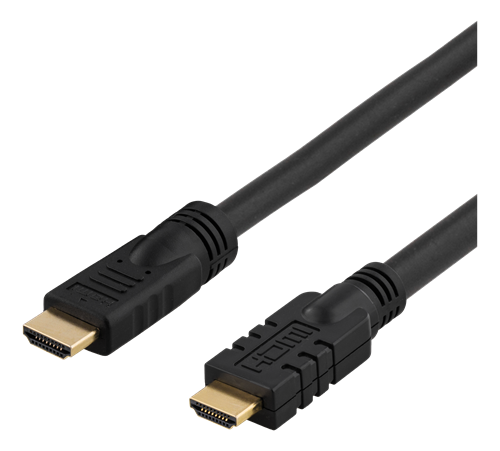 Aktiivinen HDMI-kaapeli, HDMI High Speed With Ethernet, 4K, Ultra HD, HDMI Type A Uros, Kullatut Lii