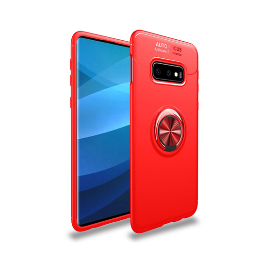 Samsung Galaxy S10e magneettinen metallilevy takatuki suojakotelo - Punainen