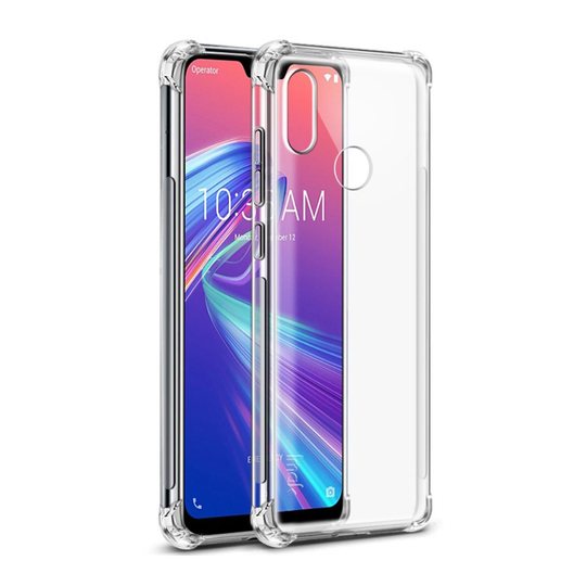 IMAK Asus ZenFone Max Pro (M2) pudotuksenkestävä ihon tuntuinen suojakotelo - Läpinäkyvä