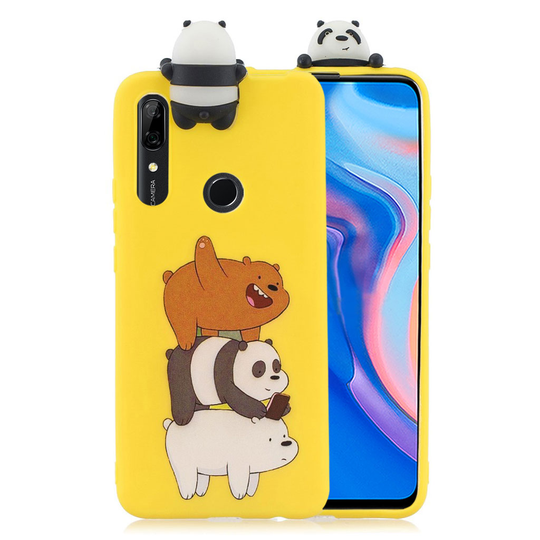 Cute 3D Huawei P Smart Z kuoret - Panda ja karhu