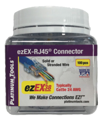 Modular Contact EzEX38 CAT5e 100-Pack