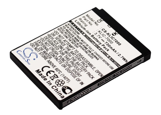Kodak KLIC-7000 yhteensopiva akku 730 mAh