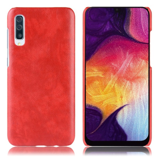Samsung Galaxy A70 litchi coated case - Red