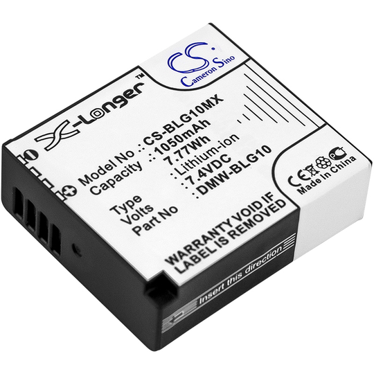 Panasonic DMW-BLG10 DMW-BLG10E akku 1050 mAh