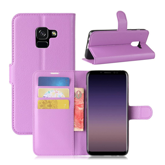 Samsung Galaxy A8 (2018) litsipintainen suojakotelo - Violetti