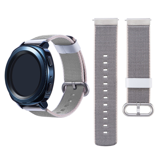Samsung Galaxy Watch Active 20mm classic nylon watchband - Grey