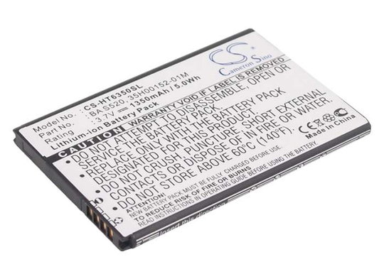 HTC ADR6350 ADR6350VW Droid Incredible 2 akku 1350 mAh