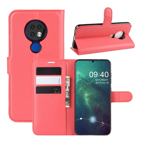 Classic Nokia 6.2 flip kuoret - Punainen