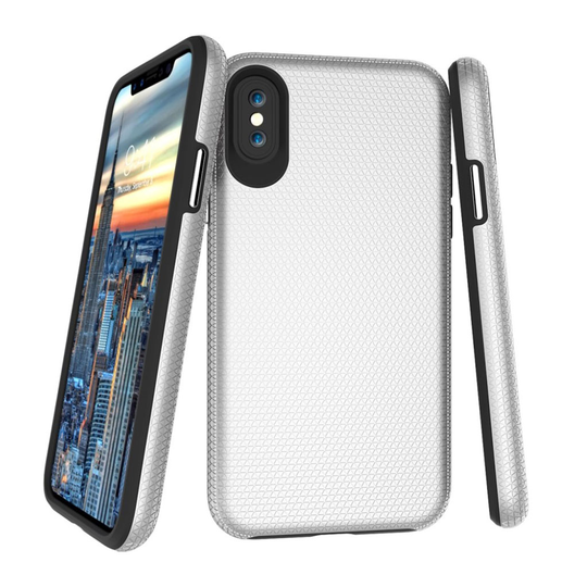 iPhone X kestävä suojakuori - Hopea