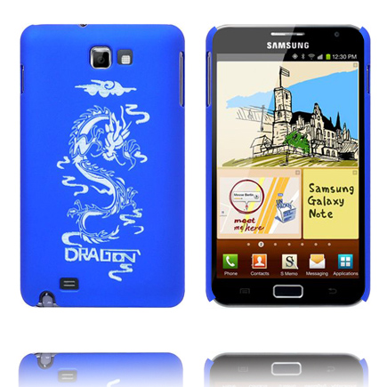 Dragon Frosted (Sininen) Samsung Galaxy Note Suojakuori