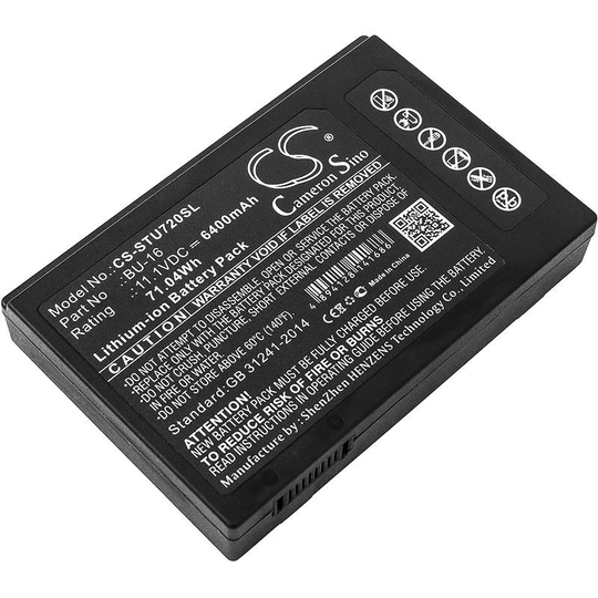 Sumitomo TYPE-72 TYPE-82 TYPE-Q102 akku 6400mAh