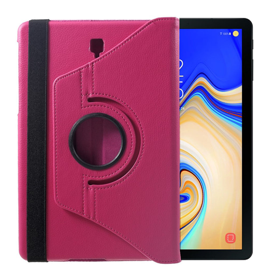 Samsung Galaxy Tab S4 liitsihedelmä jyvä pintainen synteetti nahkainen tabletti suojakotelo - Ruusu