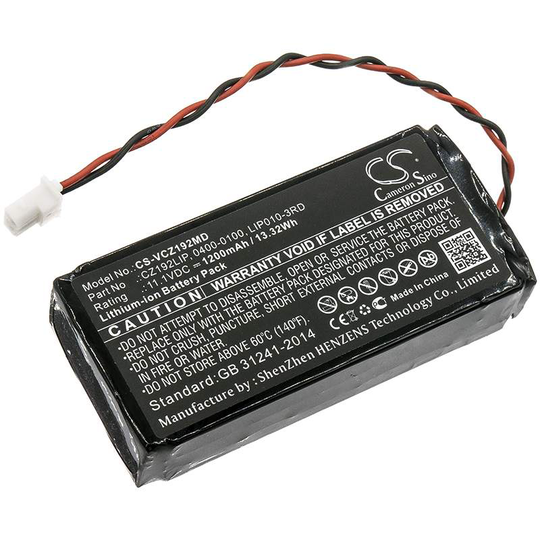 Verathon 0400-0100 0800-0404 CZ192LIP akku 1200mAh