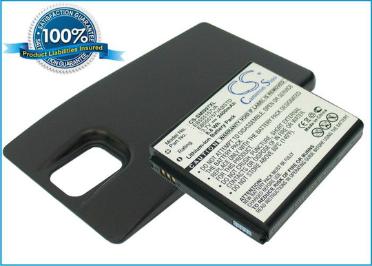 Samsung Galaxy S Infuse 4G SGH-i997 yhteensopiva akku 2400 mAh laajennetulla takakannella