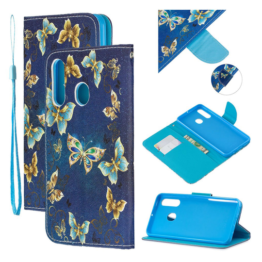 Wonderland Samsung Galaxy A60 kotelot - Siniset Perhoset