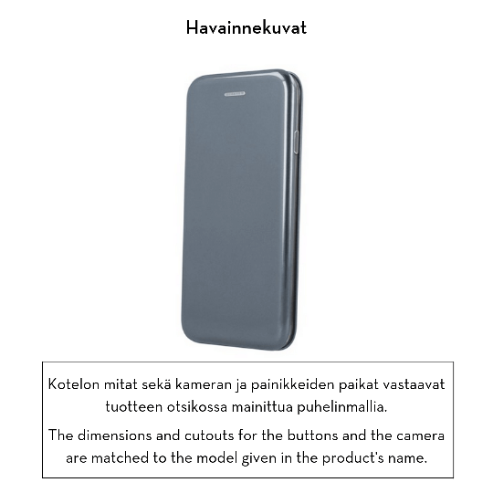 Forever lompakkomallinen Armor suojakotelo Samsung S8 - harmaa