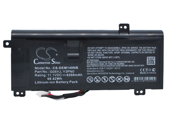 DELL Alienware 14D-1528 Alienware A14 Alienware M14X R1 akku 6200 mAh