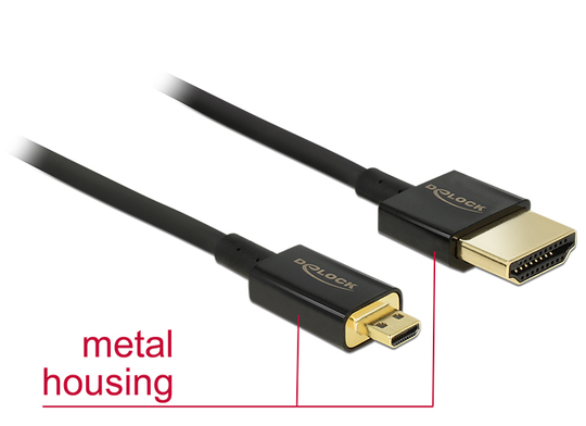 Cable High Speed HDMI Ethernet–HDMI-A>HDMI Mini-C, 0.25m