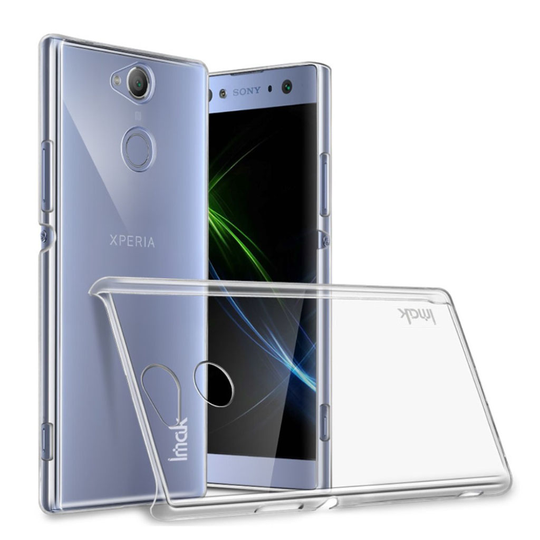 Sony Xperia XA2 Transparentti Kristalli Kirkas Kova Muovi Takasuoja Kuori - Transparentti