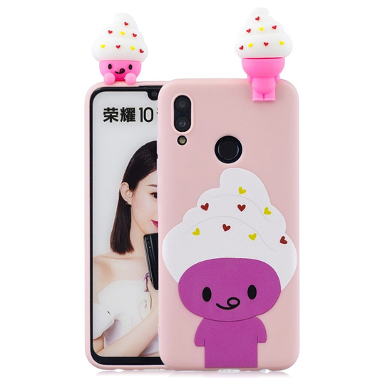 Huawei P Smart 2019 3D Suloinen nukke kuosi suojakotelo - Sarjis Eläin
