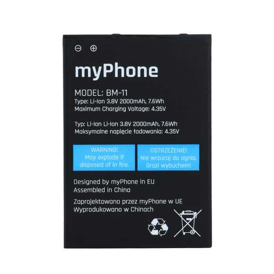 myPhone Cube LTE BM-11 akku 2000 mAh