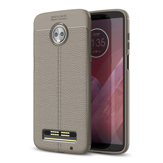 Motorola Moto Z3 Play TPU Liitisihedelmän Jyvä Takaosa Kuori - Harmaa