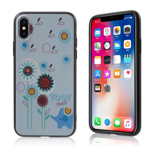 iPhone X uniikki suojakuori - Kukat