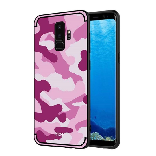 NXE Samsung Galaxy S9 Plus maastoväri suojakuori - Pinkki