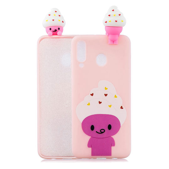 Cute 3D Samsung Galaxy A40 kuoret - Sarjis Eläin