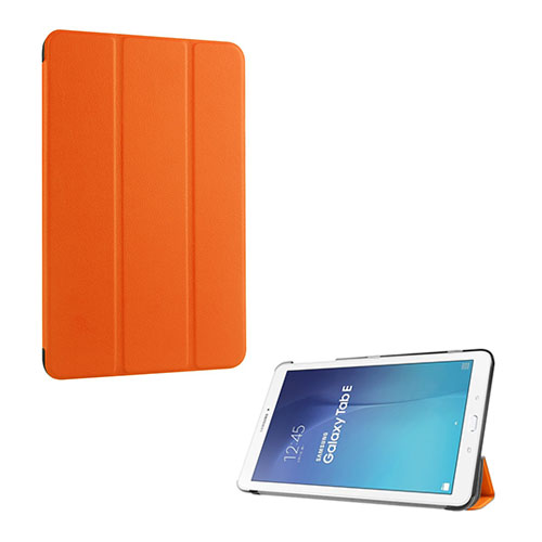 Gaarder Lines Samsung Galaxy Tab E 9.6 Nahkakotelo Standillä - Oranssi