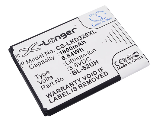 LG D280 D280N D285 Spirit 4G akku 1800 mAh