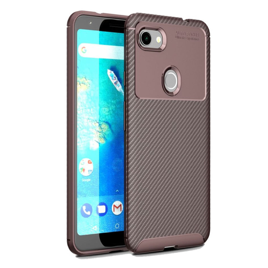Carbon Shield Google Pixel 3a XL kuoret - Ruskea