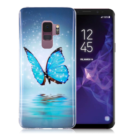 Samsung Galaxy S9 uniikki suojakuori - Sininen perhonen