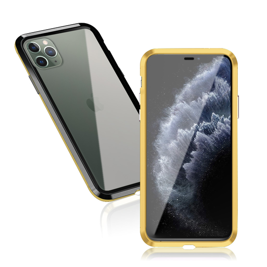 Luphie Sword iPhone 11 Pro Alu-Bumper + Glass - Black + Gold