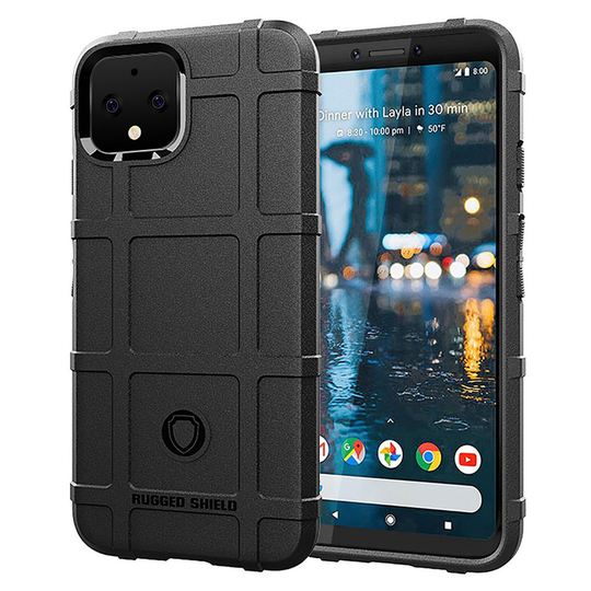 Rugged Shield Google Pixel 4 kuoret - Musta