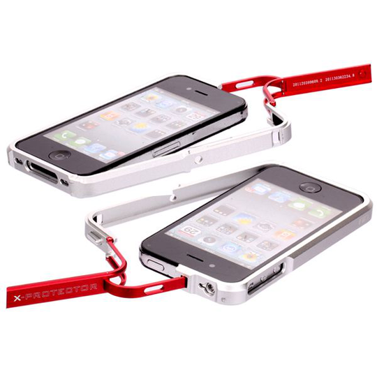 FiiO X-Fighter (Hopea - Punainen) Alumiininen Bumper - iPhone 4/4S