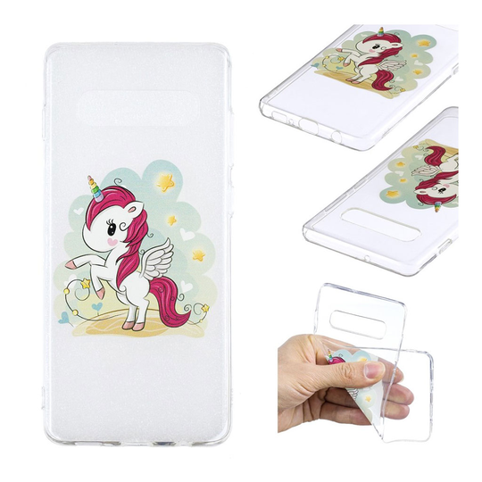 Samsung Galaxy S10 Plus printtikuosi suojakotelo - Yksisarvinen