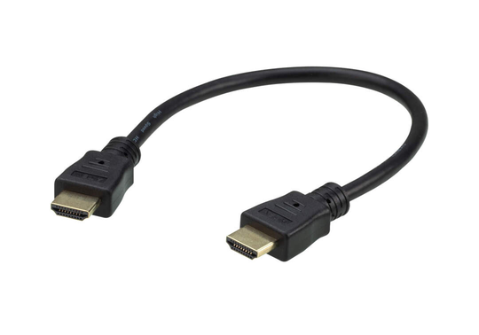 0.3M HDMI 2.0 Cable M/M 30AWG, Black