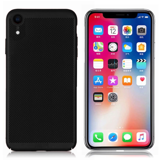 iPhone Xr MOFI kova muovinen moderni takasuoja kuori - Musta