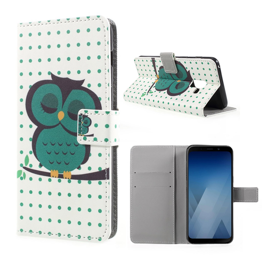 Samsung Galaxy A8 (2018) design suojakotelo - Nukkuva pöllö